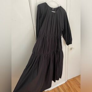 Zara balloon poplin maxi dress